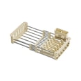 thumbnail image 1 of Btomtd 2-in-1 Expandable Kitchen Drying Rack Retractable Sink Colander With Optional Cutlery Utensil Storage, 1 of 8