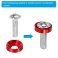 thumbnail image 4 of Uxcell M4 Finition Laveuse à Ressort, 60 Pcs Joint de Vis en Alliage d'Aluminium pour Pièces Mécaniques Noir, 4 of 5