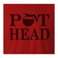 thumbnail image 2 of 9 Crowns Tees Pot Head Coffee Lover's Funny Coffee Pot T-Shirt-Mens (Mens Red, X-Large), 2 of 4