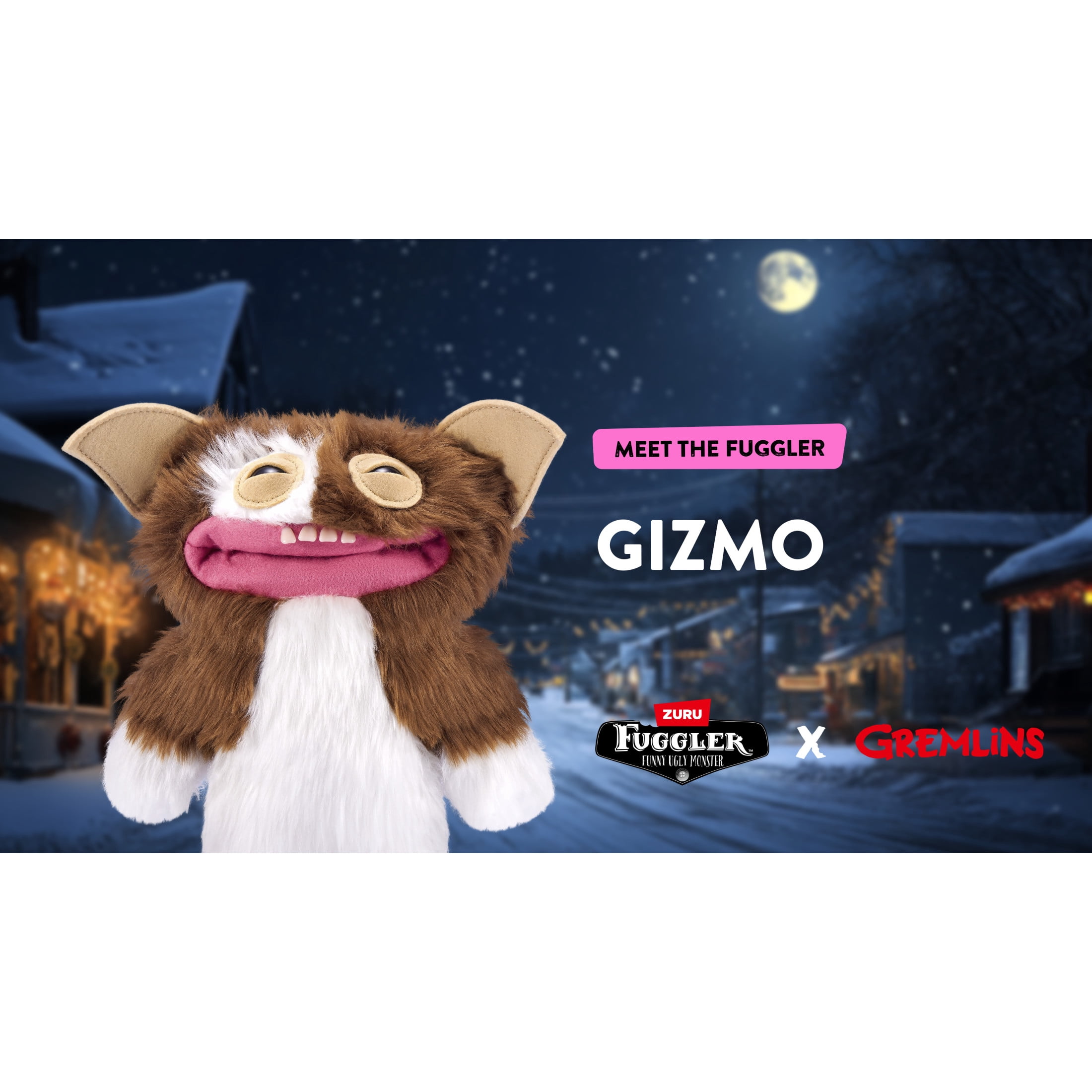 Fuggler Gremlins 9 inch (GIZMO) Soft Plush, Funny Ugly Monster Stuffed Animal Toy by ZURU
