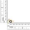 thumbnail image 6 of Round Cut Enhanced Black & White Natural Diamond Paw Print Promise Ring In 14K Yellow Gold Plated 925 Sterling Silver (Color: I-J, Clarity: I2-I3, 0.10 Cttw) -8.5, 6 of 7