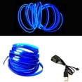 thumbnail image 1 of Neon Lights Glowing Wire/ El Wire Lamp Automotive Interior Car Decor Decorative DIY Decoration Strip Lights (5 Meter), 1 of 6