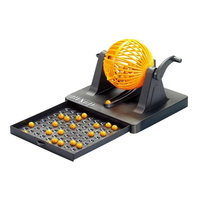 MERIGLARE Lotto Game Fortunate Number 90 Number Cards Professional Machine Toy Lucky Ball Machine for Bar Home Travel Group