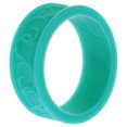 thumbnail image 2 of Anillo de boda con flores de silicona - Turquesa de ROQ para mujer - Anillo de 4 mm, 2 of 2