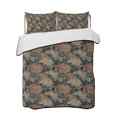 thumbnail image 2 of Yellow Teal Orange Flower Twin Size Down Alternative Comforter, Lightweight Comforter Quilt Bedding Set with Pillow Shams Vintage Floral Botanical All Seasons Bed Comforter Duvet Insert 68"x86", 2 of 7