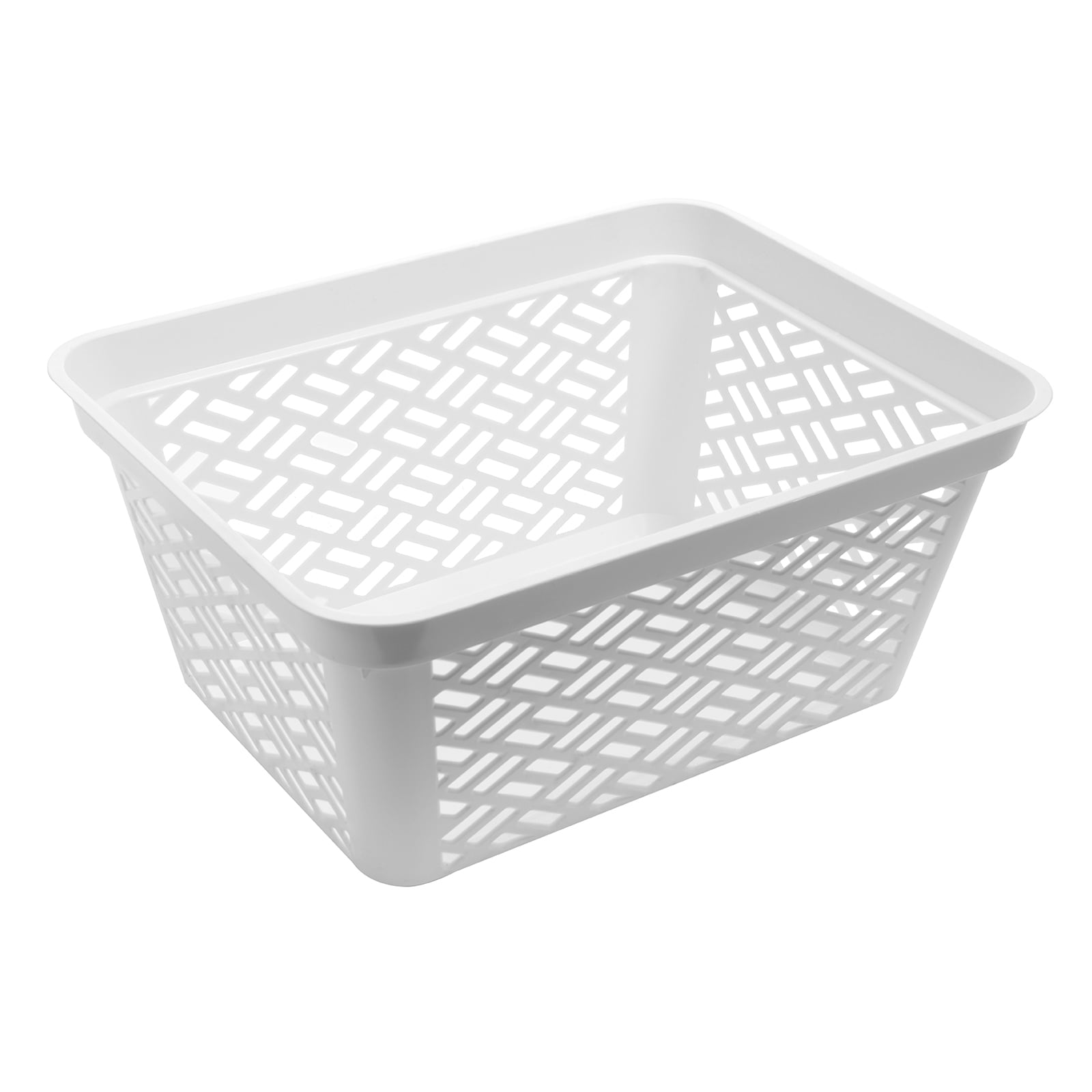 Ezy Storage Large Decorative Plastic Brickor Shelf Pantry Basket Bin