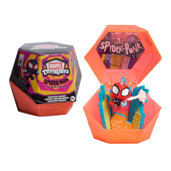 Marvel Doorables Spider-Verse Collector Capsule, 1.5 inch Collectible Toy, Boys and Girls Ages 5 Up