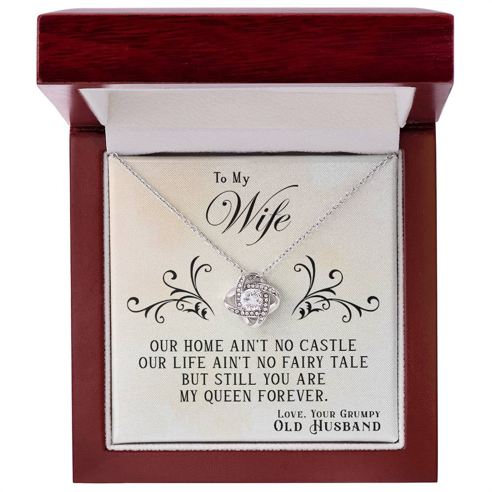 Wife Necklace Gift from Husband, Love Knot , Perfect gift for Valentines day, Anniversary, Birthday