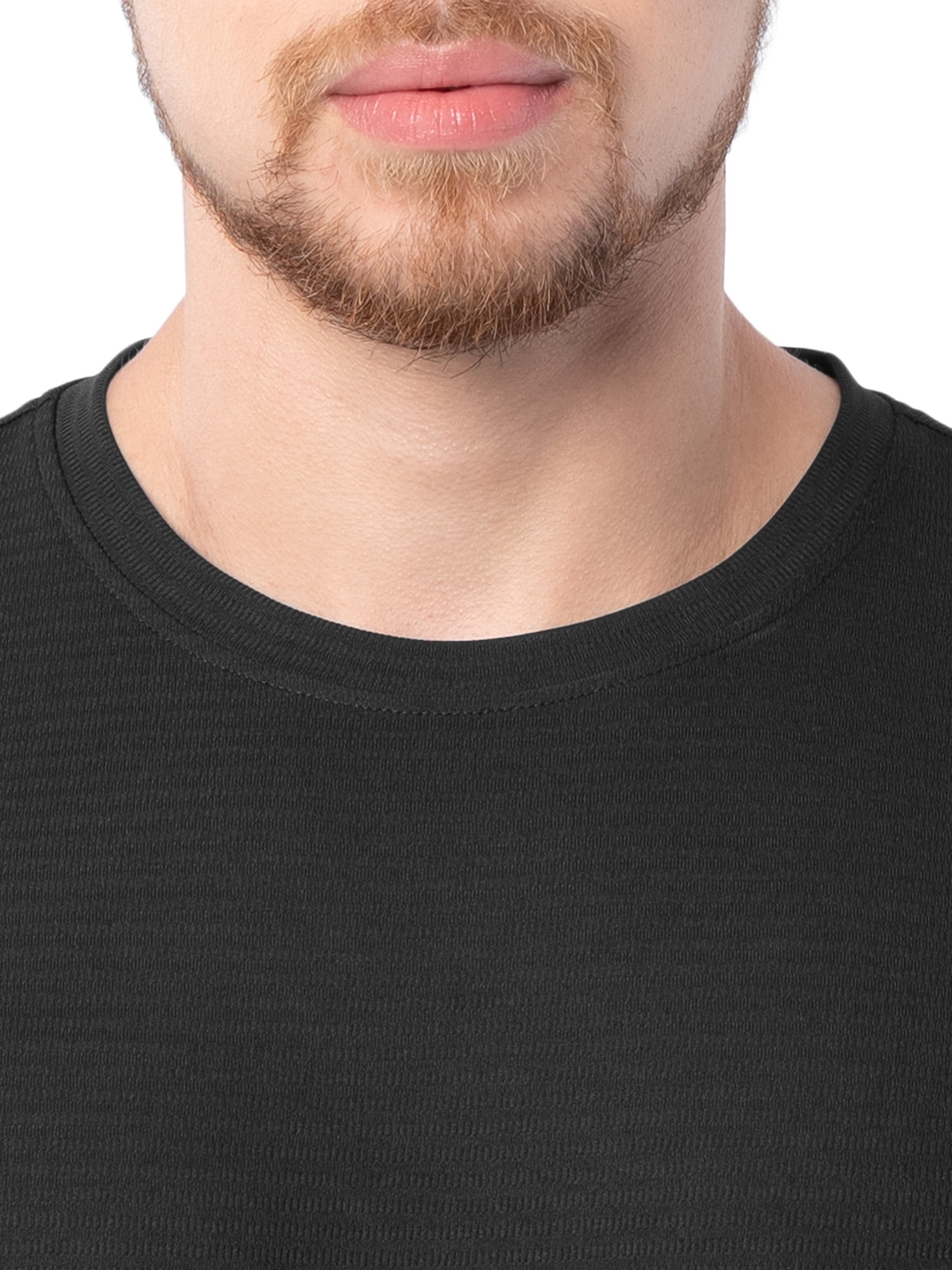 Athletic Works Men's and Big Men's Core Linear Mesh Active Short Sleeve Tee, Sizes S-3XL