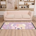 thumbnail image 5 of Bears Face Flowers and Rainbows Runner Rug Machine Washable Area Rugs Carpet Non Slip Entryway Mat for Bedroom Entryway Front Door, 5 of 7