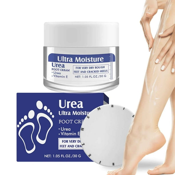 Crema de urea y ácido salicílico. Crema intensiva para pies con urea, aloe vera y aceite de árbol de té para eliminar callos y suavizar la piel. 30 g.