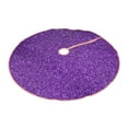 thumbnail image 2 of Kll Glitter Purple Christmas Tree Skirt ,Party Decorations Farmhouse For Christmas Decorations Holiday Party, 2 of 8