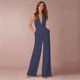 thumbnail image 1 of Vestido de banquete para mujer europeo y americano, mono sexy con cuello, pantalones para mujer, 1 of 6