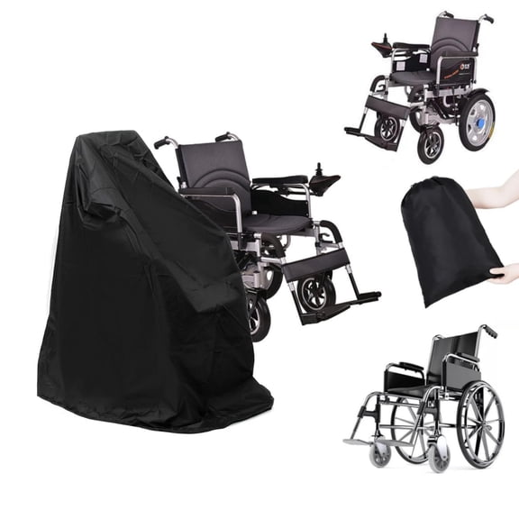 Waterproof Wheelchair Cover,1pack All-Weather Dust Rain Snow Sun Protection for Electric Wheelchairs & Mobility Scooters,Travel Storage Cover