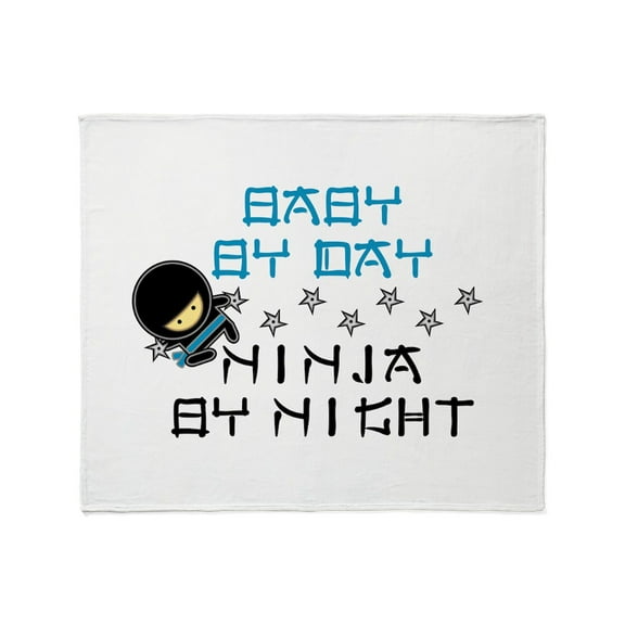 CafePress - Baby Ninja Blue Throw Blanket - Soft Fleece Throw Blanket, 50"x60" for All Ages
