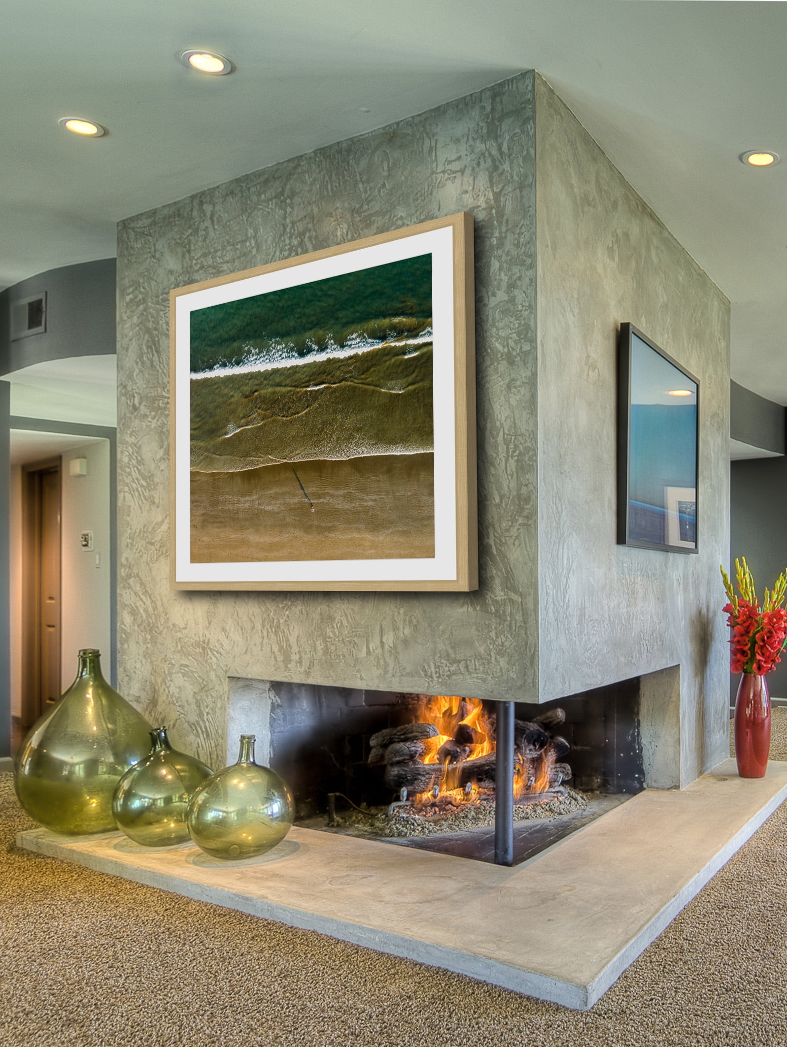 "Arriving Tide" Framed Painting Print