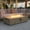 Beige with Wind Guard, variant on UPHA 42-inch Outdoor Propane Round Fire Pit Table 50000 BTU Gas Concrete FirePit for Outside Patio with Lava Rocks, Rain Cover, Dark Grey