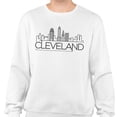thumbnail image 2 of Skyline Cleveland Ohio Sweatshirt Unisex Large White, 2 of 5