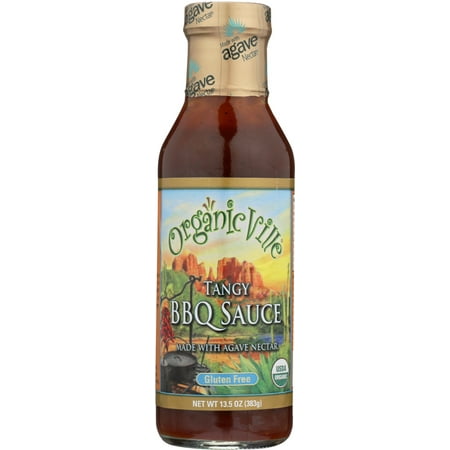 OrganicVille Tangy Organic BBQ Sauce, 13.5 OZ (Pack of