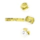 thumbnail image 2 of Cinturones elásticos delgados de 2 piezas para mujer INSPIRE CHIC con brillo y decoraciones de lentejuelas color dorado, 2 of 6