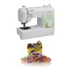 Brother SM2700 27-Stitch Sewing Machine and Sewing Clips with Tin Box Package (Assorted Colors)