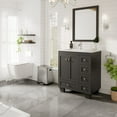 thumbnail image 3 of Eviva Happy 28" x 18" Transitional Espresso Bathroom Vanity with White Carrara Quartz Countertop, 3 of 7