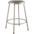 thumbnail image 2 of (Pack of 2) NPS® 24" Heavy Duty Vinyl Padded Steel Stool, Grey, 2 of 2