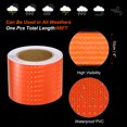 thumbnail image 3 of Unique Bargains Reflective Tape, 4' x 66 Ft Waterproof High Visibility Warning Safety Tape, Orange, 3 of 6