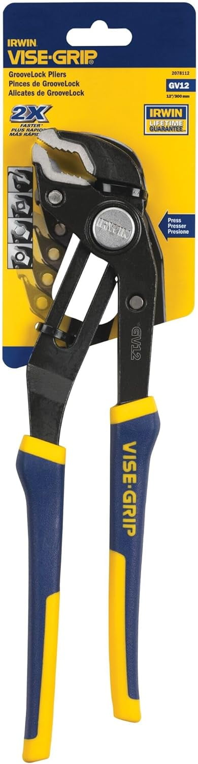 IRWIN VISE-GRIP 2078112 12" GrooveLock V-Jaw Pliers