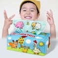 thumbnail image 3 of Caja de Pañuelos Montessori de Peluche Suave para Recién Nacidos, 2 Uds., Juguete para Bebé, Juguetes Educativos para Edades Tempranas en Edad Preesco Hugo juego sensorial, 3 of 10