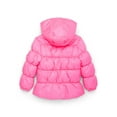 thumbnail image 2 of Pink Platinum Girls Hooded Ripstop Winter Puffer Coat, Sizes 4-16, 2 of 3