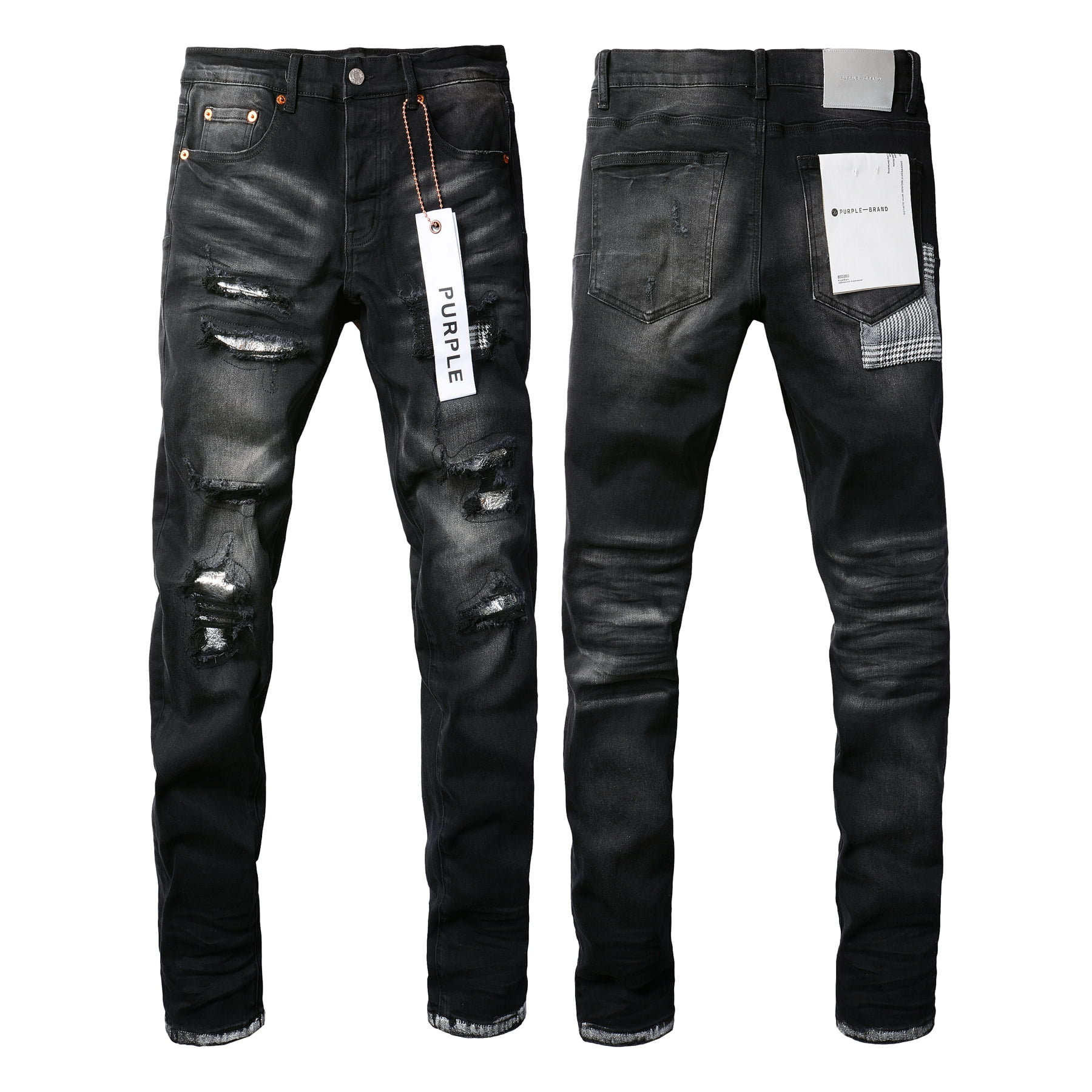 PURPLE BRAND 黒デニム　30 2025 Purple Jeans brand Jeans Men's Jeans Casual Comfort