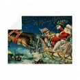 thumbnail image 3 of CafePress - Vintage Santa Claus Sleigh Christmas Holiday - Large Plush Fleece Throw Blanket, 80" L x 60" W, 3 of 4