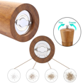 thumbnail image 3 of Juego de molinillo de sal y pimienta de madera, molinillo de pimienta de madera manual y molinillo de sal, 3 of 5