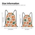 thumbnail image 5 of Yiaed Autumn Pumpkins Print Drawstring Bags Drawstring Backpack Bulk String Back Pack Gym Sport Bag-Small, 5 of 5