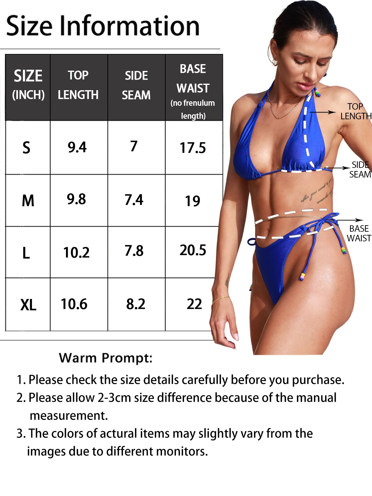 BIKINX Two Piece Swimsuit Women Summer Blue Sexy Bikini Sets
