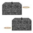 thumbnail image 6 of FOR U DESIGNS Blackboard Graffiti Print Microwave Oven Dust Cover Portable Microwave Oven Folding Covers Stain Resistant Toaster Oven Case Protector with Top Handle-S, 6 of 8