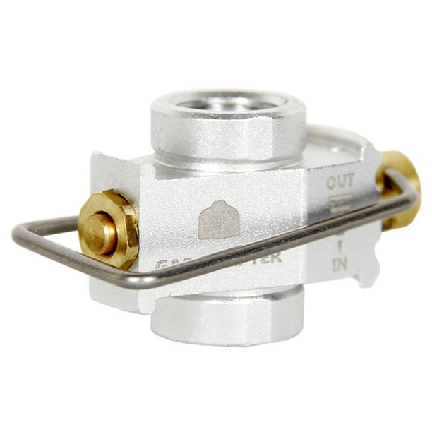 Adaptador de recambio para cambiador de gas, conector de conversión dividido, conector de gas para camping. Plano
