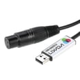 thumbnail image 2 of Lixada Usb To Dmx Interface Adapter - Led Dmx512 Computer Pc Stage Lighting Controller Dimmer, 2 of 5