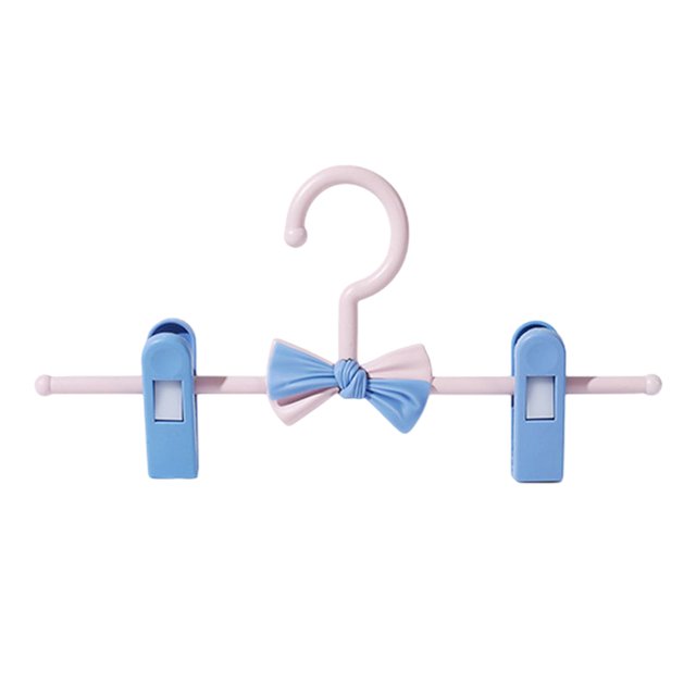 Lipstore Cintres pour Bébé Réglables Sans Trace Légers pour Chaussettes sous-Vêtements Bleu