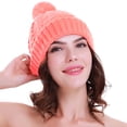thumbnail image 7 of Whiteleopard Women's Winter Beanie Warm Lining - Thick Slouchy Cable Knit Skull Hat Ski Cap, 7 of 7