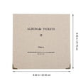 thumbnail image 4 of GOOHOCHY 1Pack Rectangular Movie Ticket Stub Diary Book for Home Use Coffee Paper Photo Storage, 4 of 4