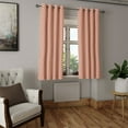 thumbnail image 2 of Ambesonne Peach Grommet Curtain, Abstract European Design, 50" x 63", Peach Black, 2 of 6