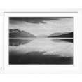 thumbnail image 2 of Art.com Looking Across Lake Toward Mts Evening McDonald Lake Glacier National Park Montana 1933-1942 Art Print by Ansel Adams, White Frame Wall Art, 40" x 32", 2 of 4