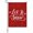 Red, variant on Christmas Winter Garden Flag 12 x 18 Inches, Modern Blue Cursive Script Snowflake Ice Crystals Weather Proof Outdoor Patio Flags Double Sided Small Garden Decoration for Yard Outside Home