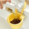thumbnail image 6 of Sink Strainer Basket, Multifunction Hanging Sink Colander Drain Basket, Upgrade Quick Draining Kitchen Tool with Bottom Release for Mess-Free Hands-Free Cleanup, 4 × 2.5 Inch,Yellow, 6 of 8