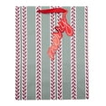 thumbnail image 1 of Large Holiday Stripe Multi-Color Gift Bag, 1 Count (10" x 4.5" x 12.75") by Holiday Time, 1 of 4