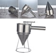 thumbnail image 4 of Stainless Steel Funnel with Rack Pancake Batter Dispenser Funnel Octopus Balls Tools with Stand, 4 of 4