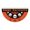 OA534, variant on Vintage halloween decor Halloween Fan-shaped Garden Print Pumpkin Ghost Hanging Yard Outdoor Decoration Fence Half
