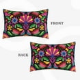 thumbnail image 4 of Daiia Colorful Floral Embroidery Mexican Bedding Waterproof Pillow Protector Zippered Queen – Bed Bug Proof Pillow Encasement-14"x20", 4 of 9